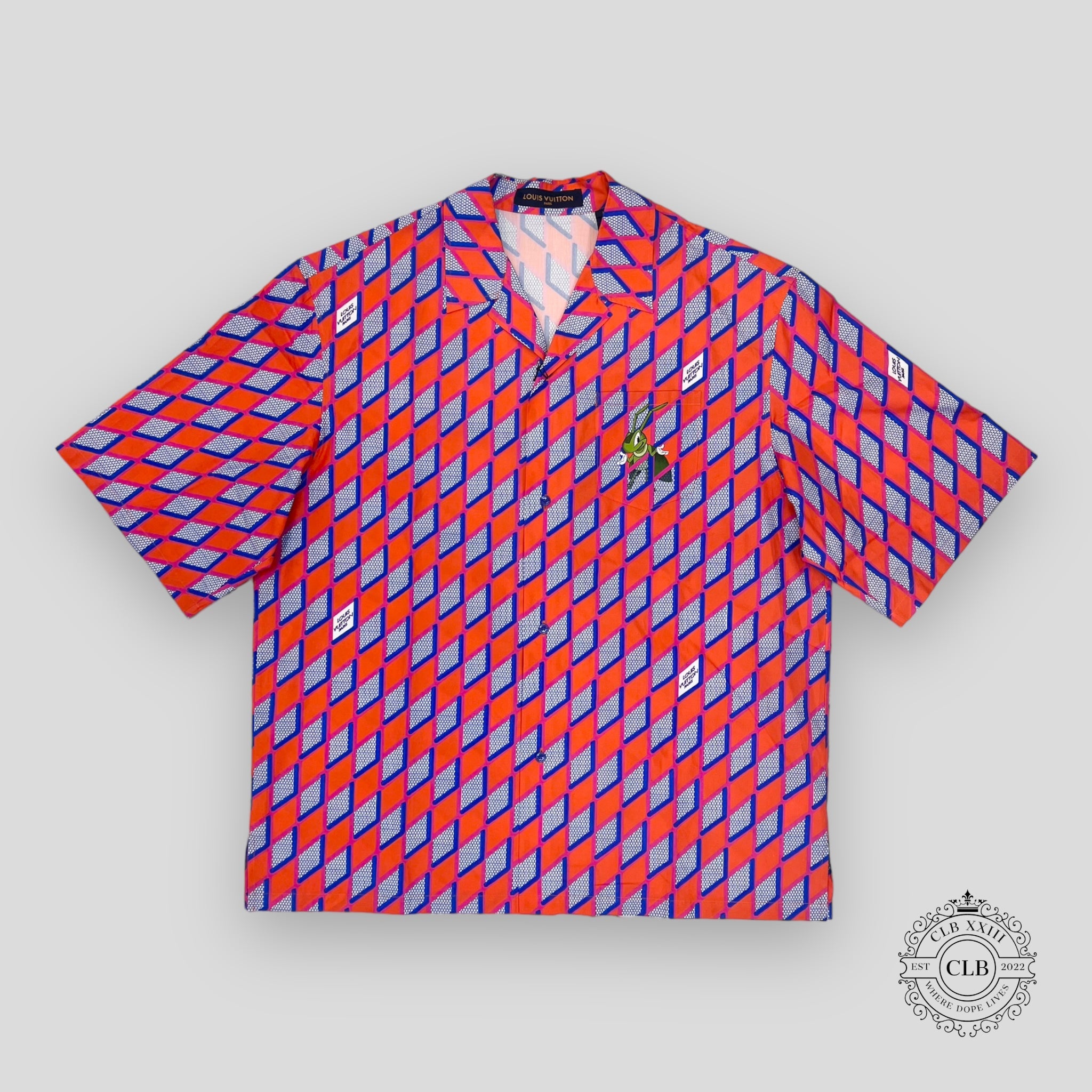 Louis Vuitton Diamond Damier Cricket Button-Up Shirt