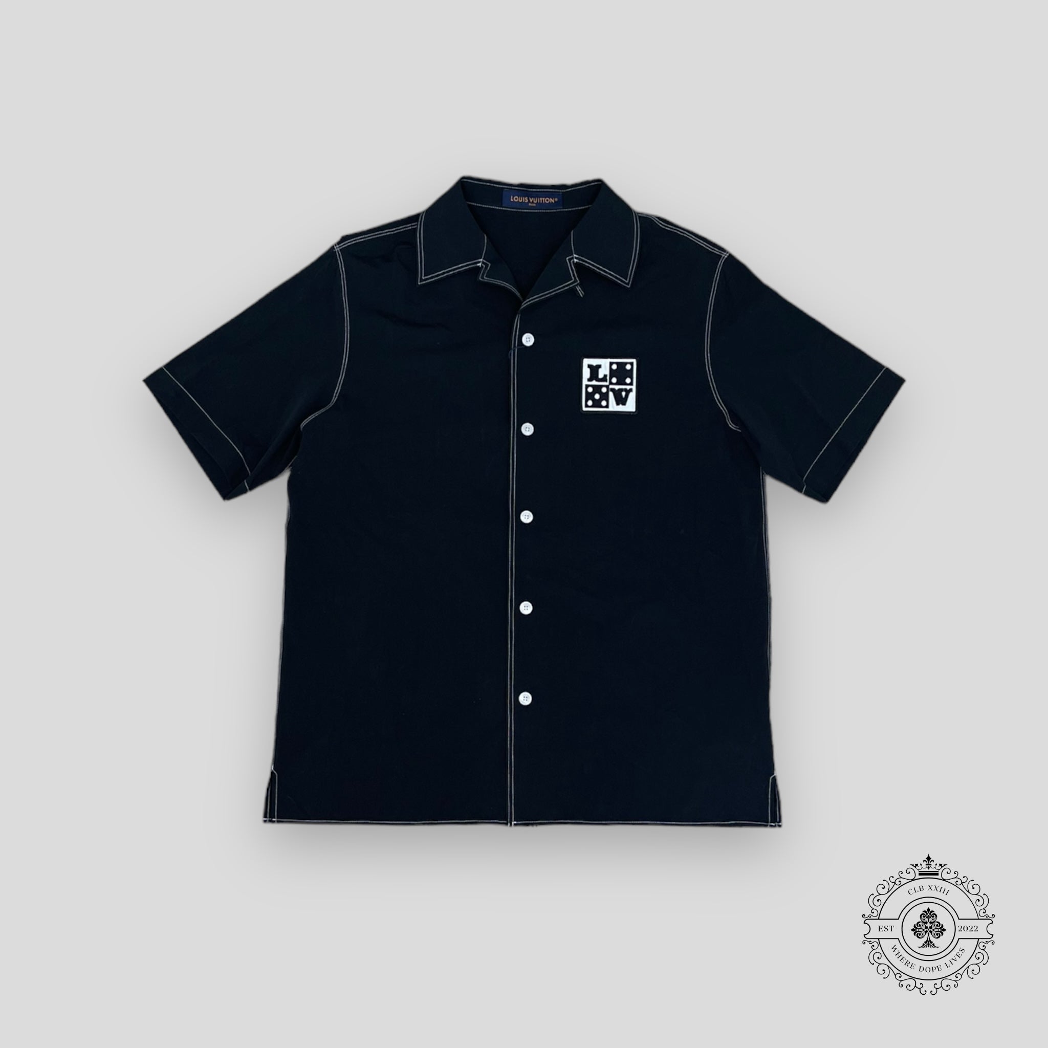 Louis Vuitton Embroidered Short-Sleeved Shirt