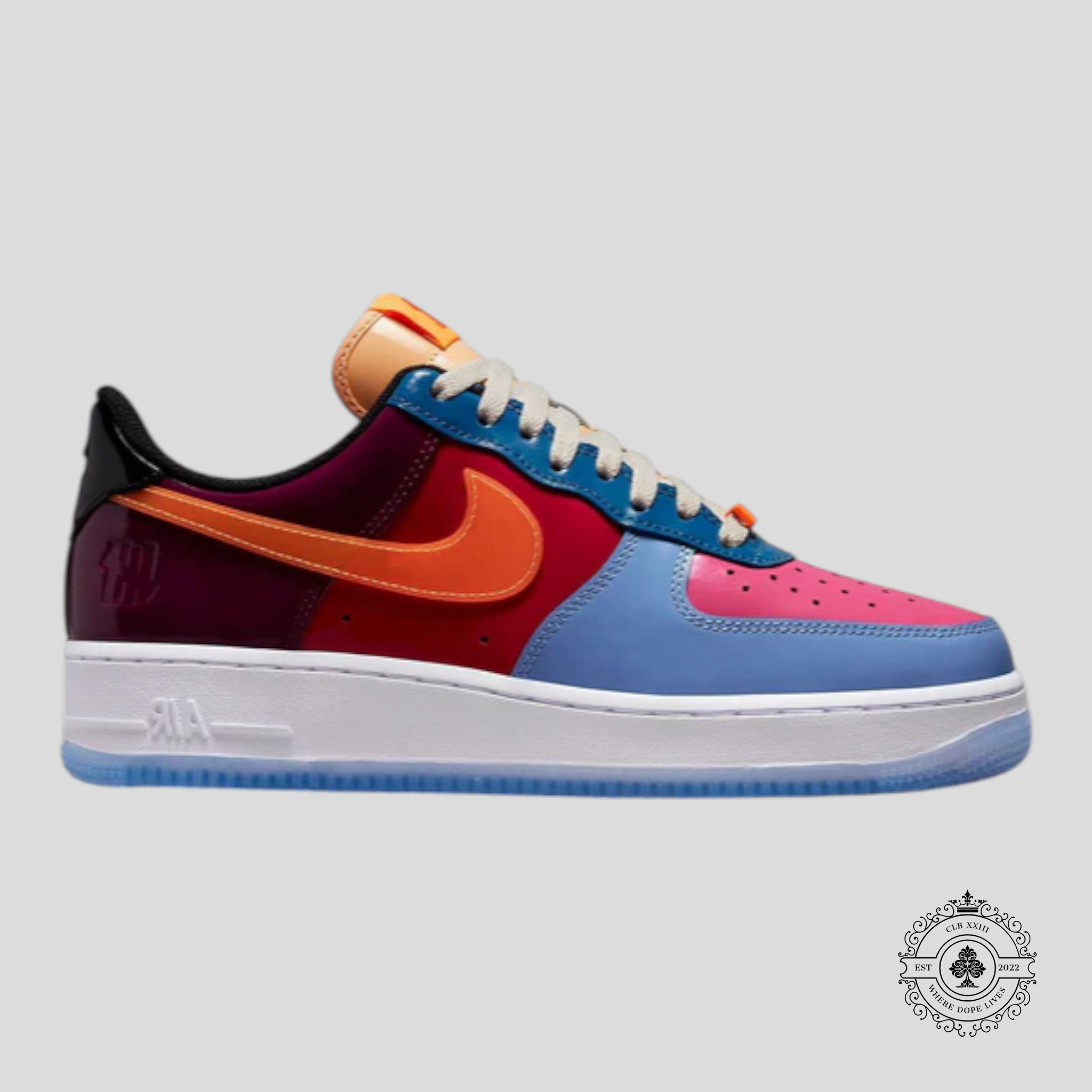 Nike Air Force 1 Low SP Undefeated Multi-Patent Total Orange