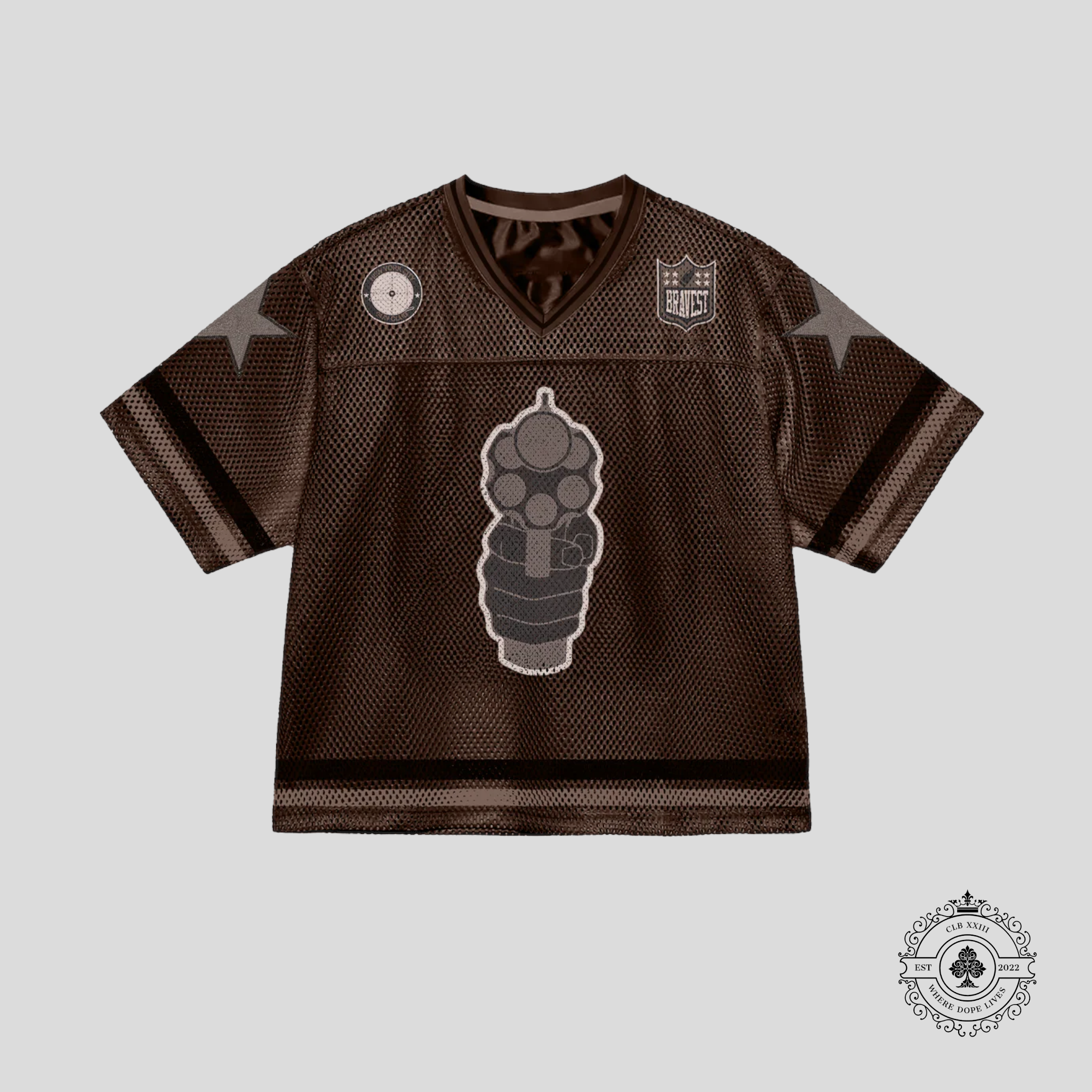 Bravest Studio 911 Football Jersey in Brown