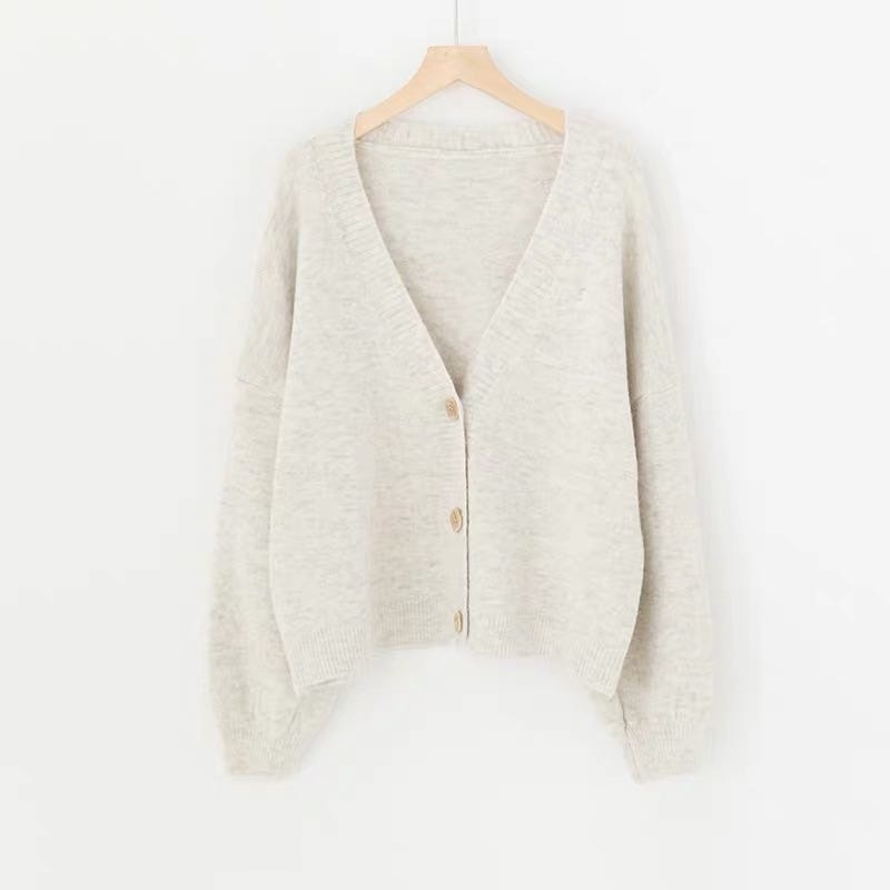 Gilet à manches lanternes en cachemire solide décontracté d'hiver à la mode pour femme