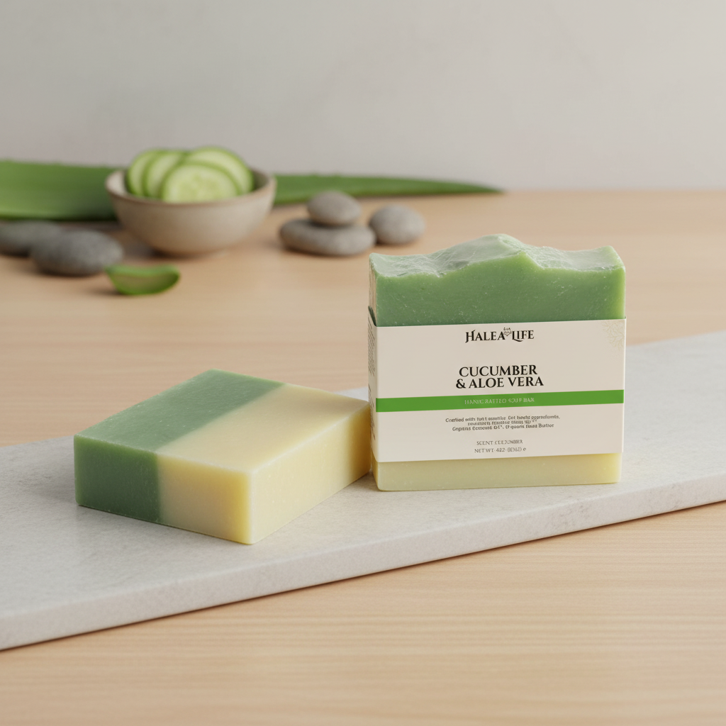 Cucumber and Aloe Vera Soap Bar