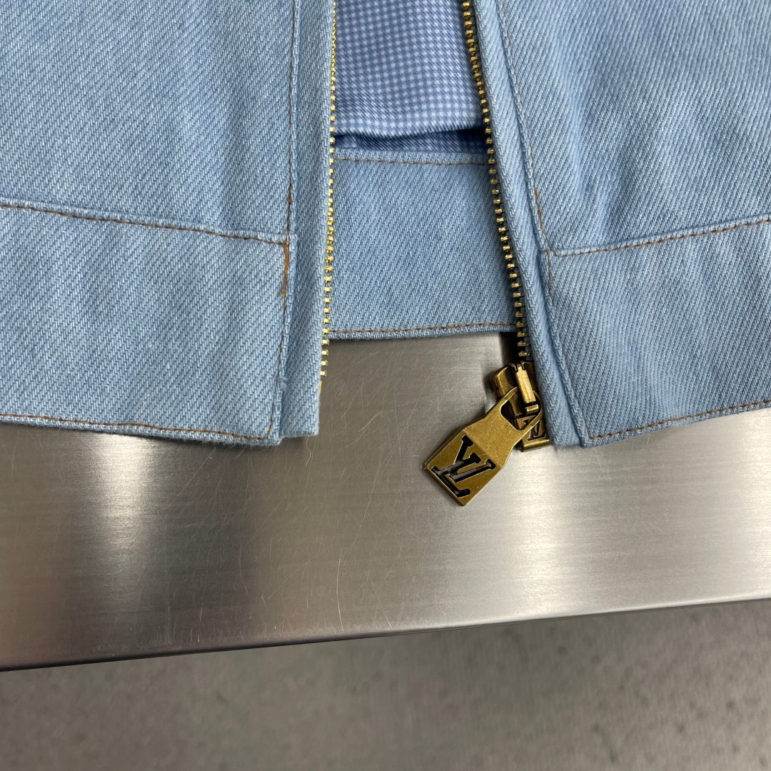 LV Collared Denim Jackets