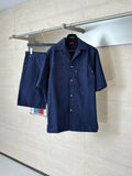 Gucci Double G All-over Jacquard Suit Short-Sleeve Shirt