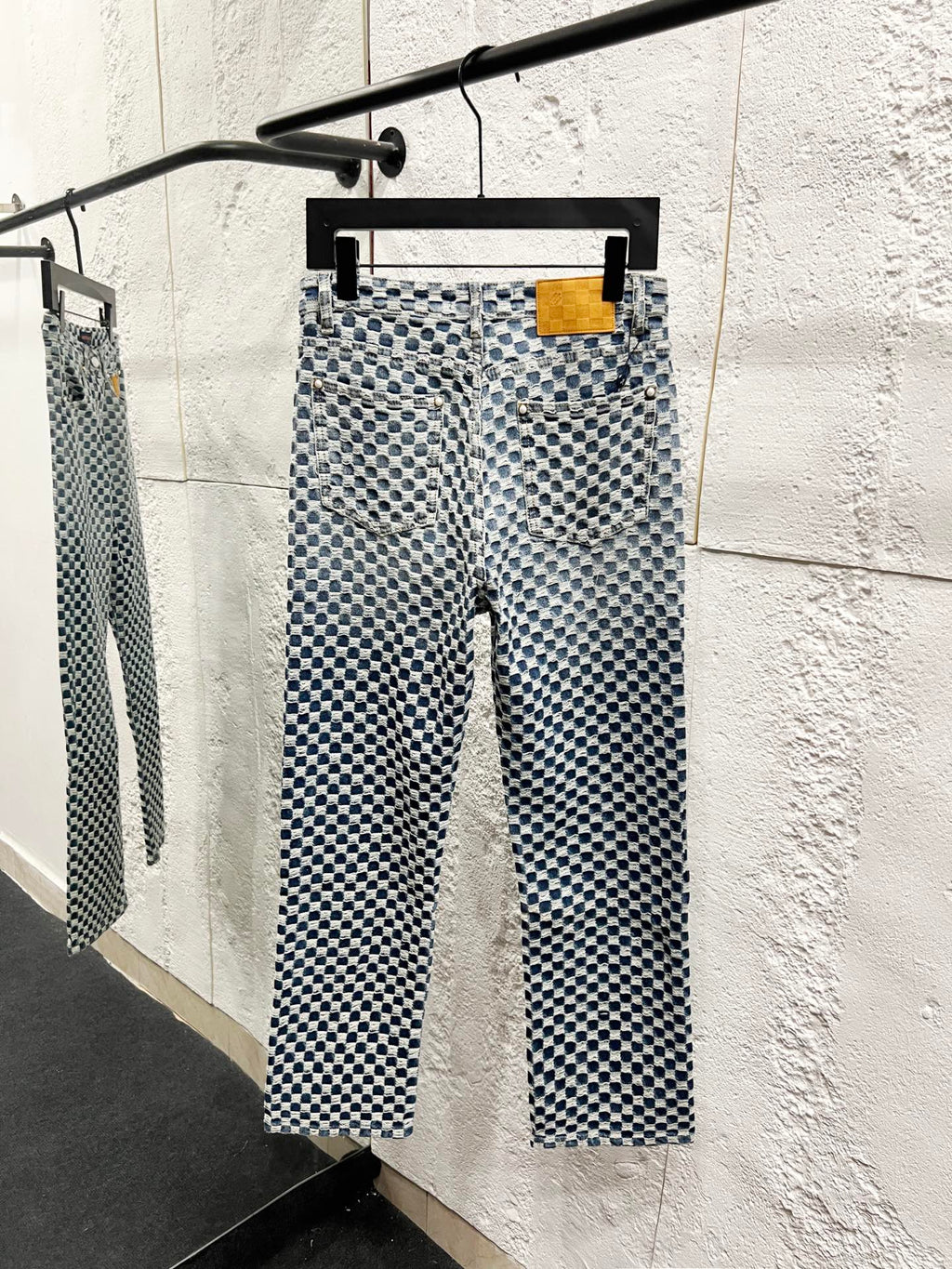 LV Checkerboard Denim Jeans