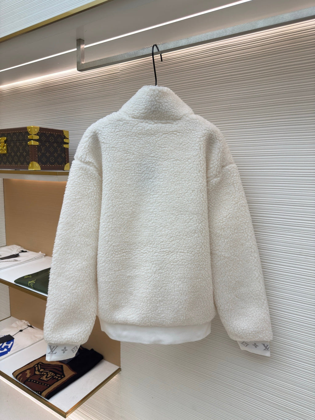 LV Teddy Wool Waist-Clinching Jacket