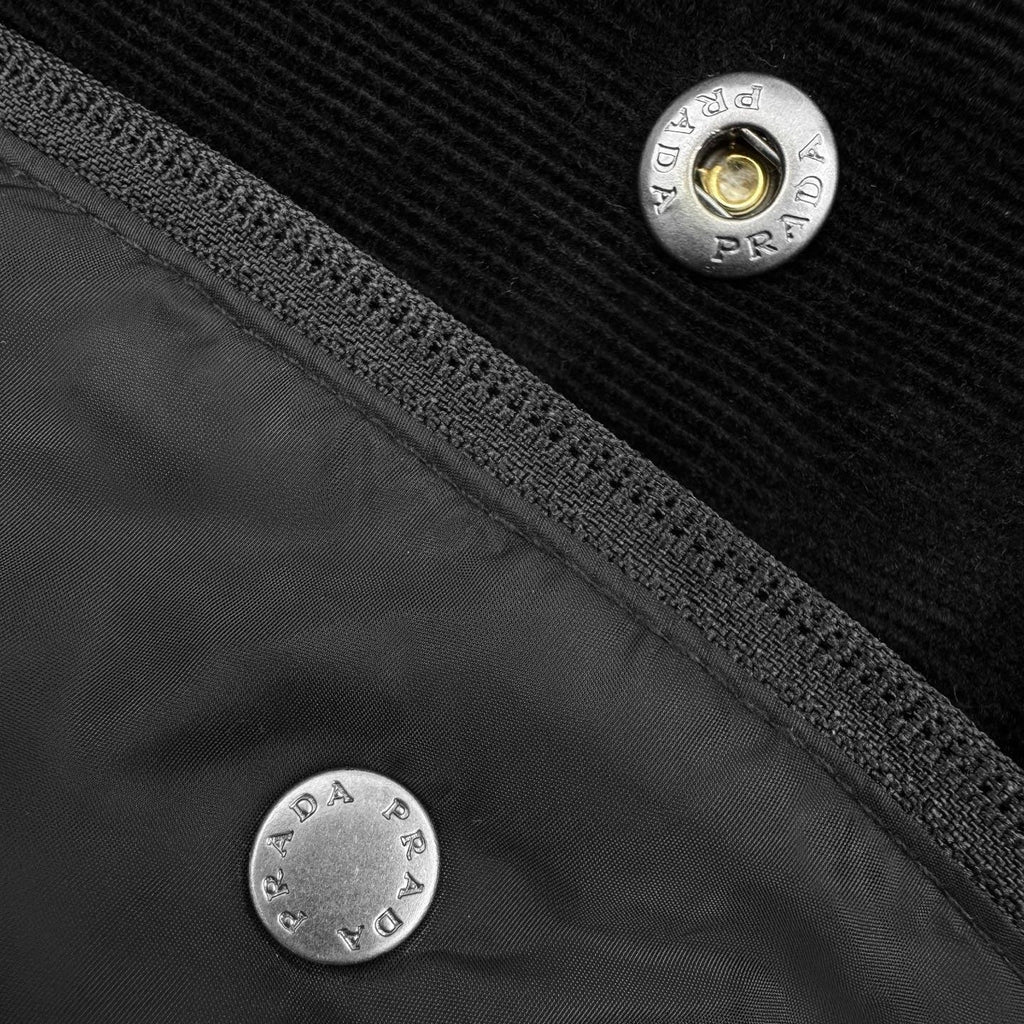 Prada Detachable Corduroy Down Jacket (Black)