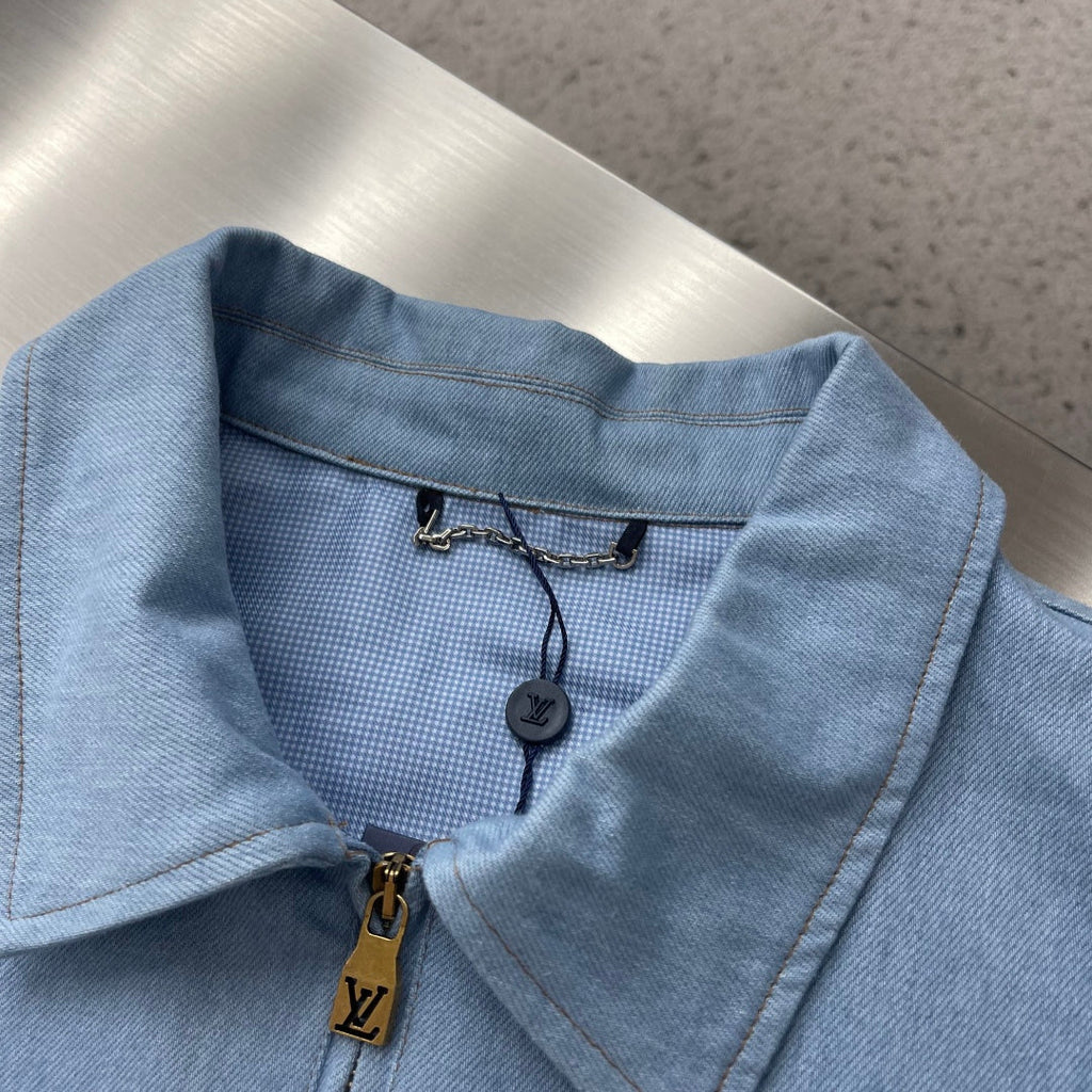 LV Collared Denim Jackets