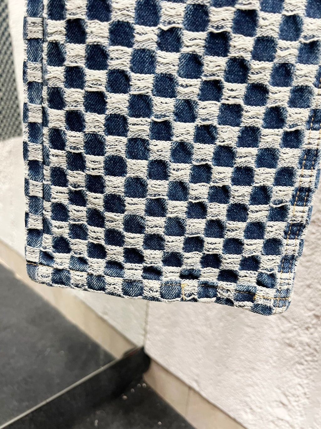 LV Checkerboard Denim Jeans