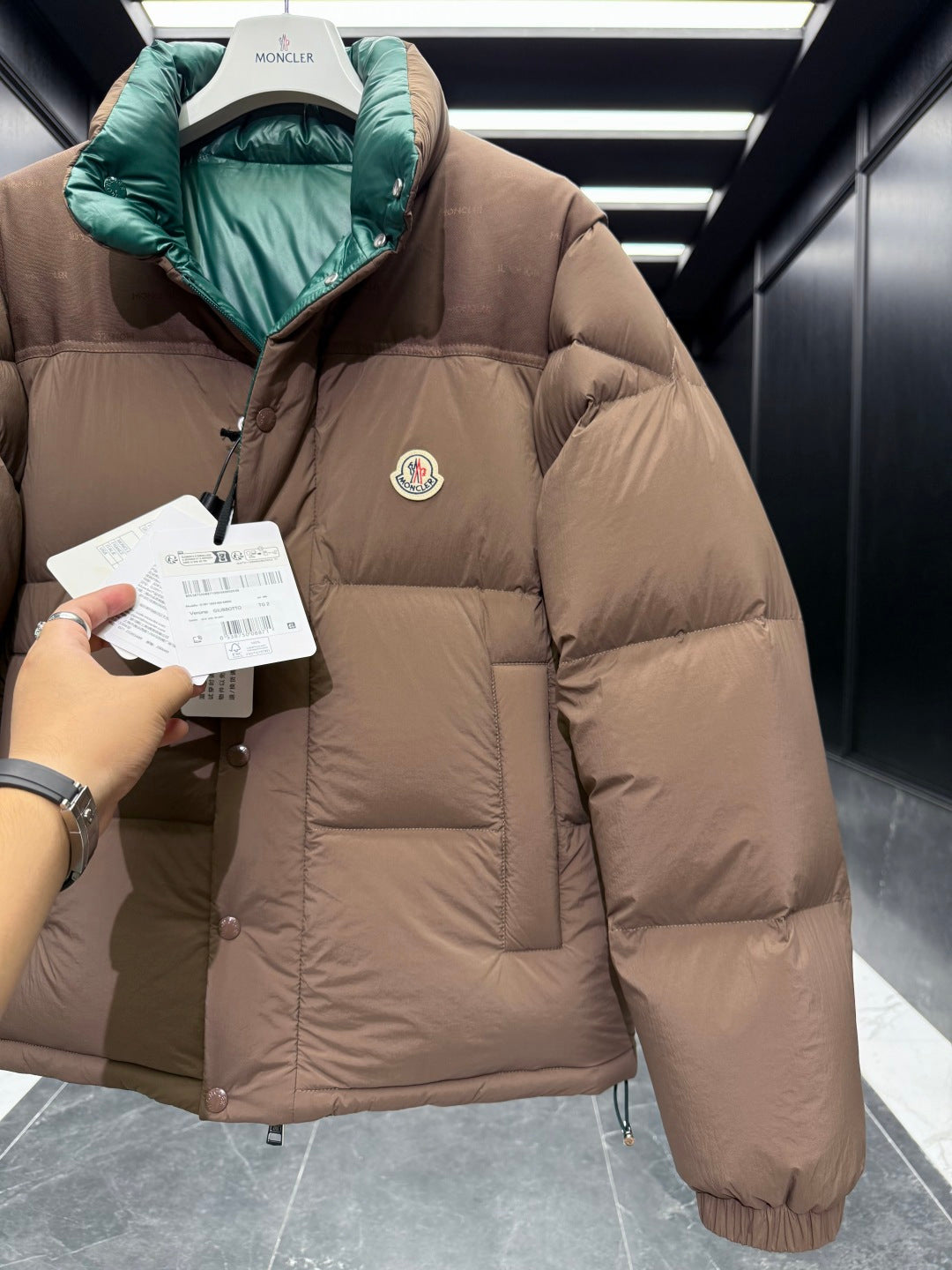 Moncler Verone Men's Reversible Detachable Down Jacket