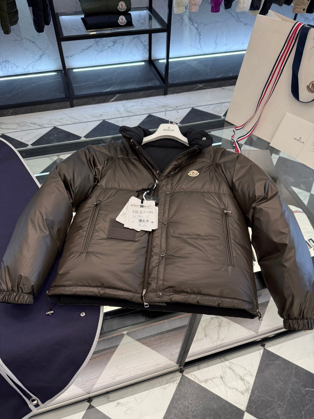 Moncler Verone Men's Reversible Detachable Down Jacket