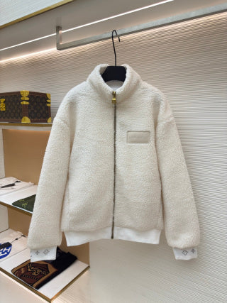 LV Teddy Wool Waist-Clinching Jacket