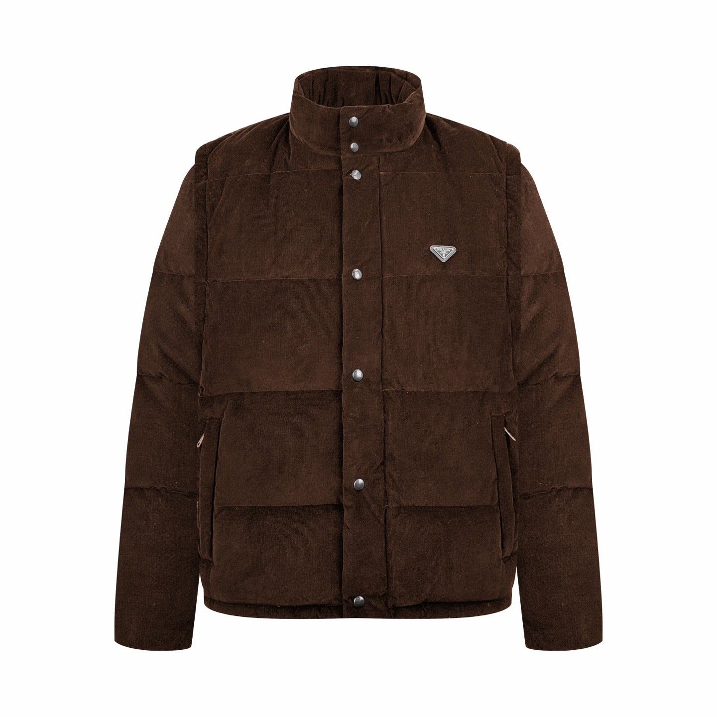 Prada Detachable Corduroy Down Jacket (Brown)