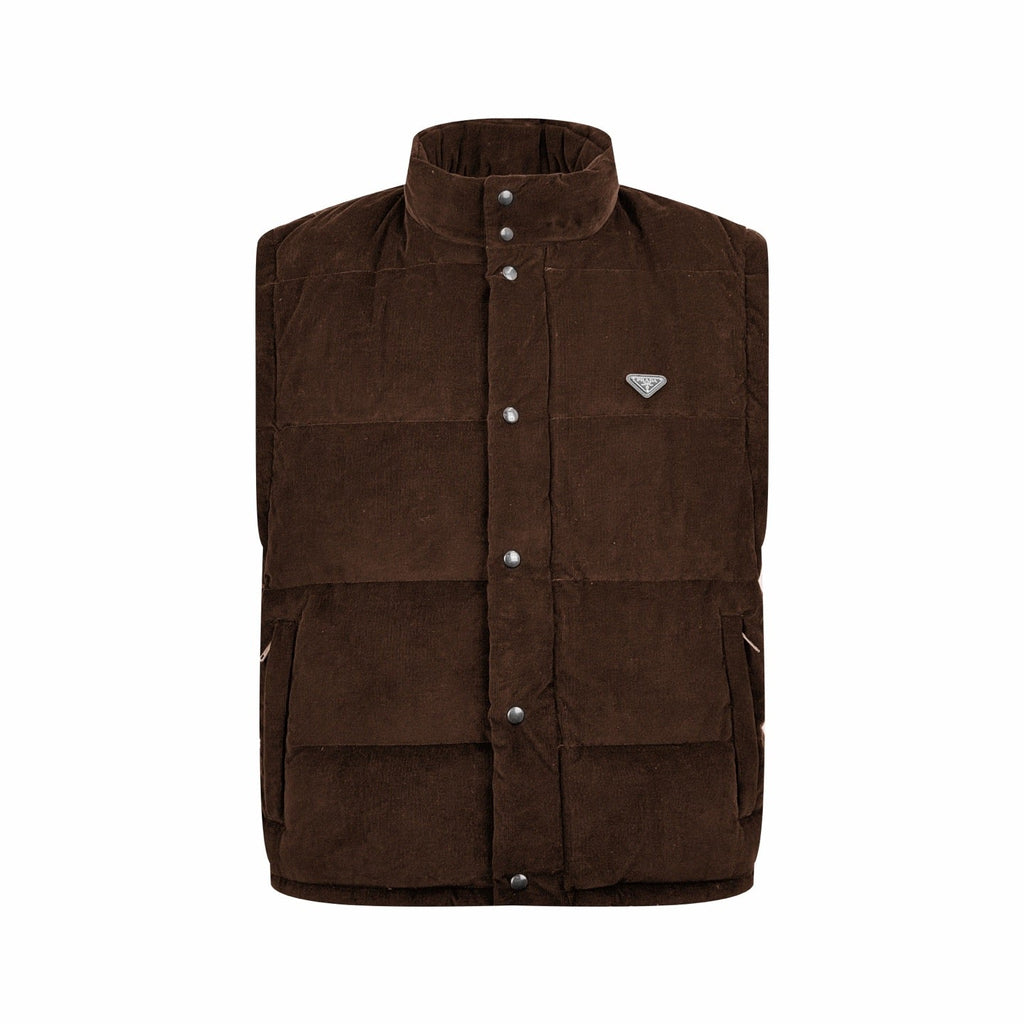 Prada Detachable Corduroy Down Jacket (Brown)