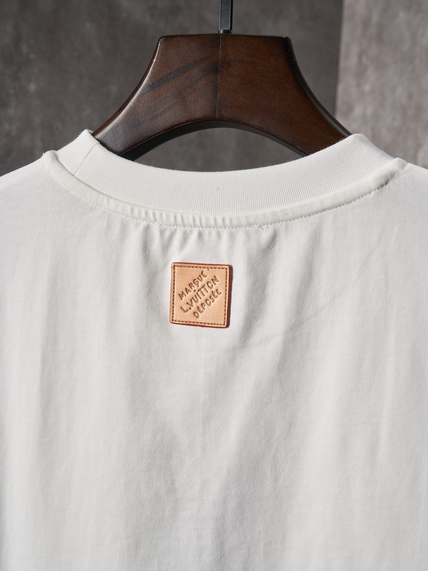 LV Palm Tree Animal Embroidered Crew Neck T shirt