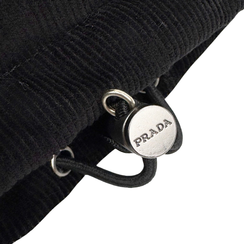 Prada Detachable Corduroy Down Jacket (Black)