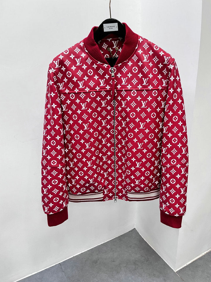LV × Supreme Leather Jacket