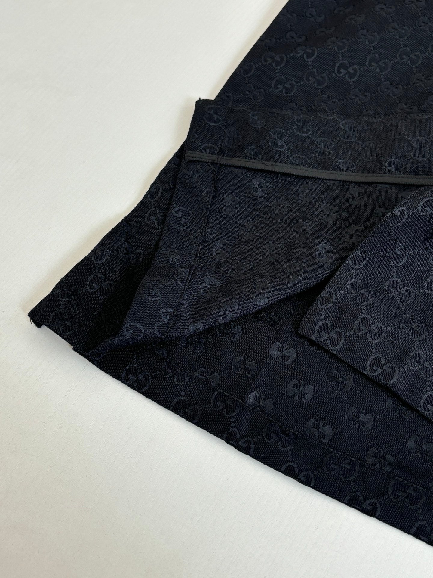 Gucci Double G All-over Jacquard Suit Short-Sleeve Shirt