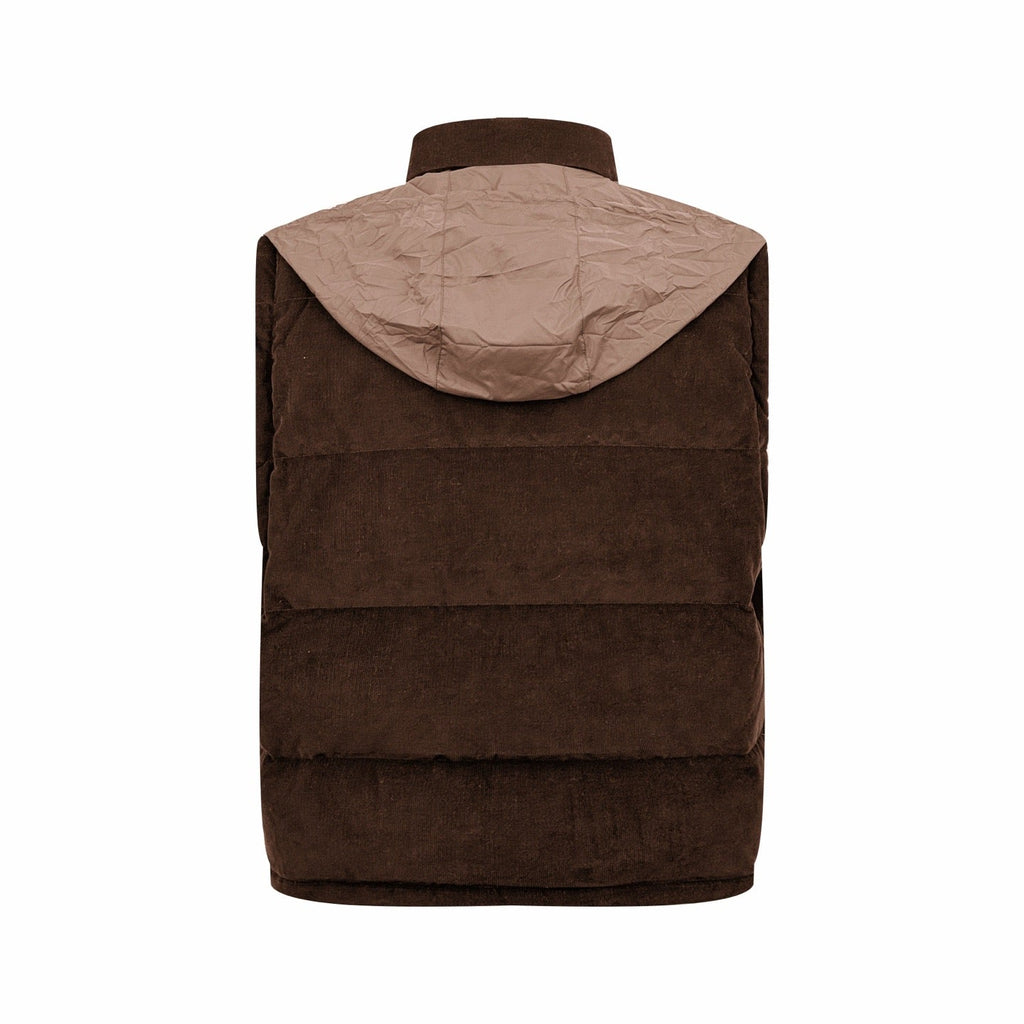 Prada Detachable Corduroy Down Jacket (Brown)