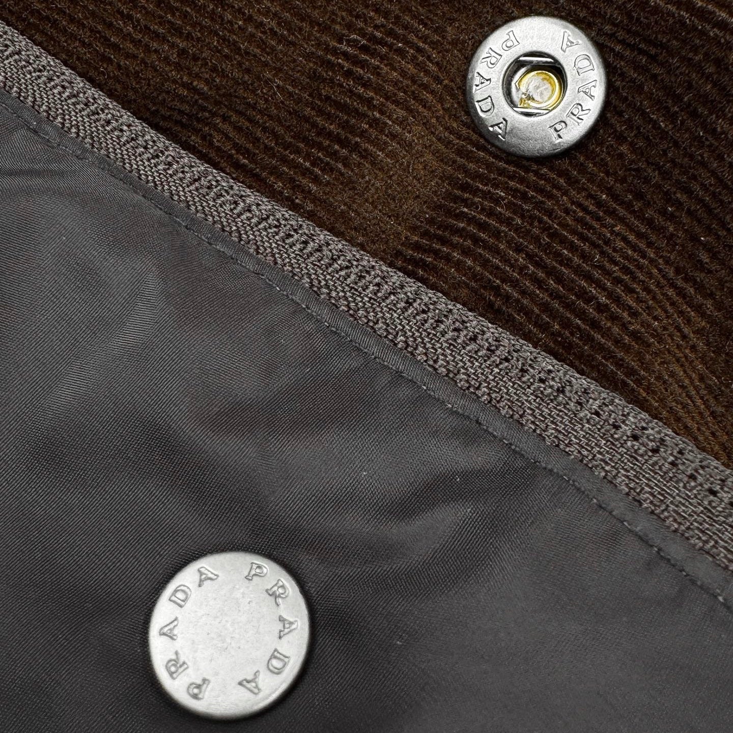 Prada Detachable Corduroy Down Jacket (Brown)