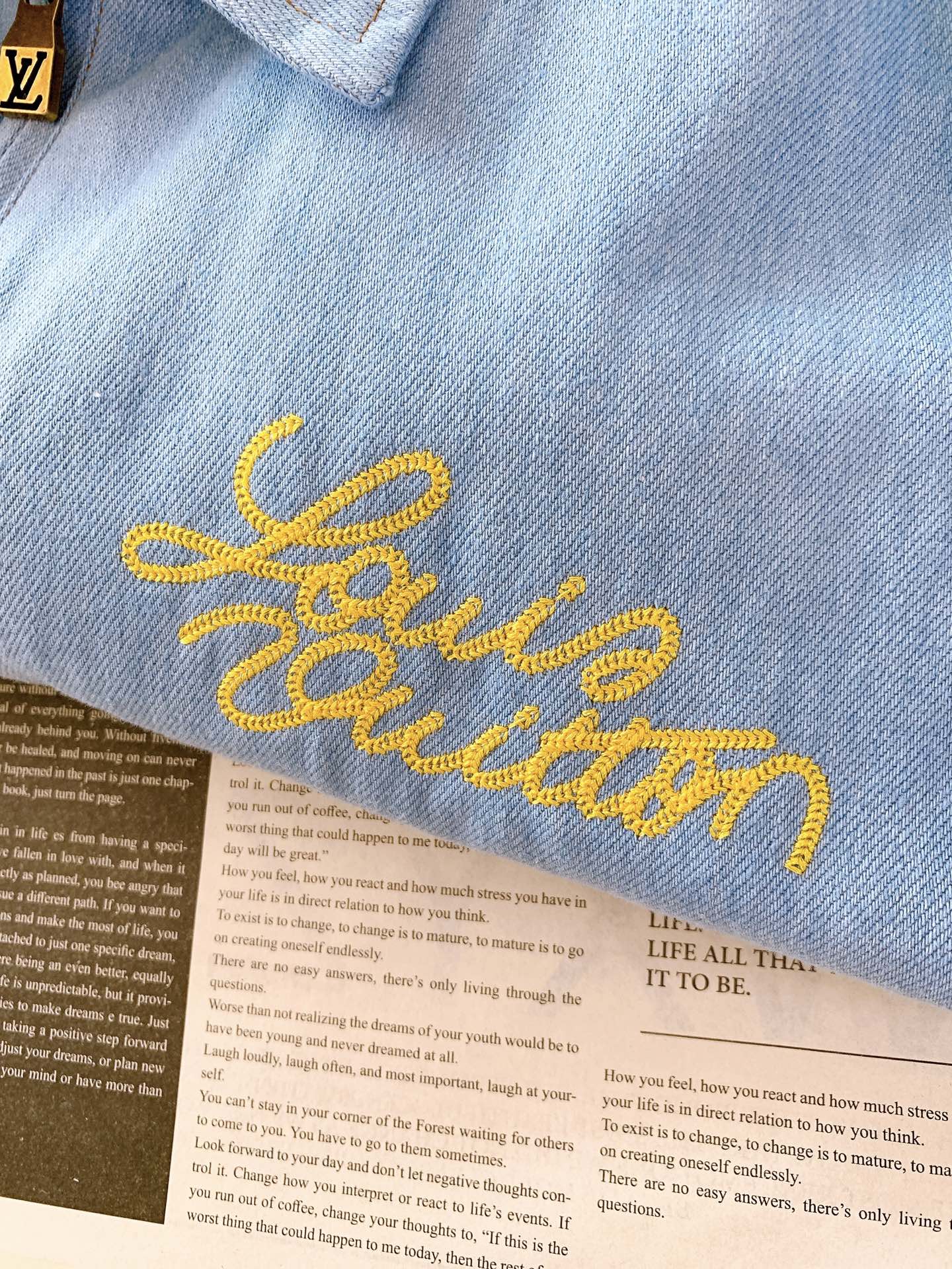 LV Collared Denim Jackets