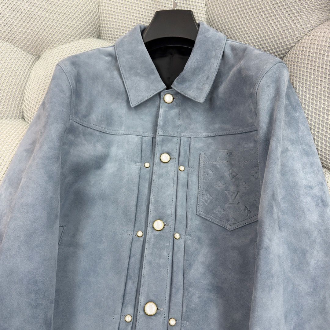 LV CalfSkin Leather Jacket