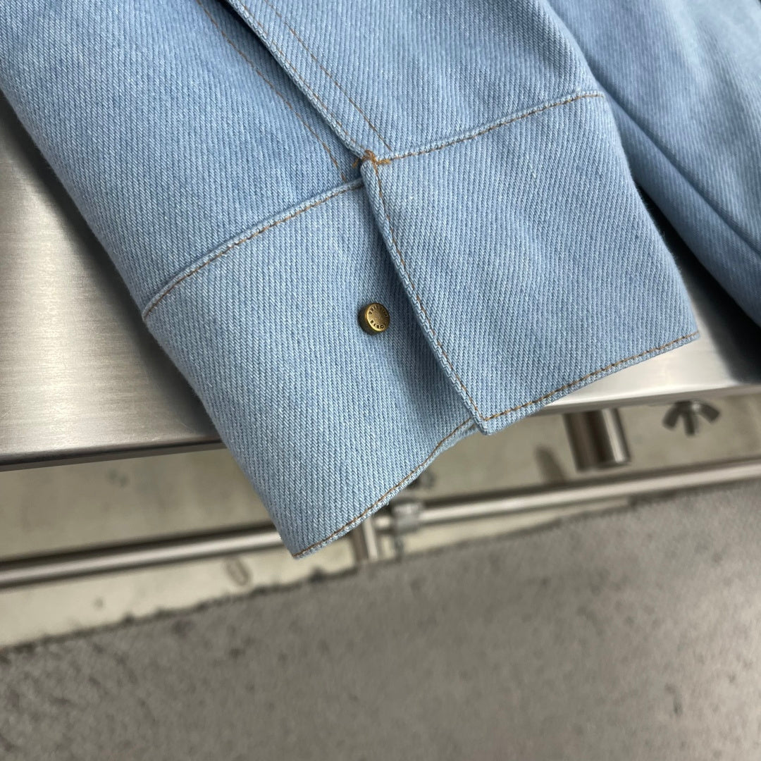 LV Collared Denim Jackets