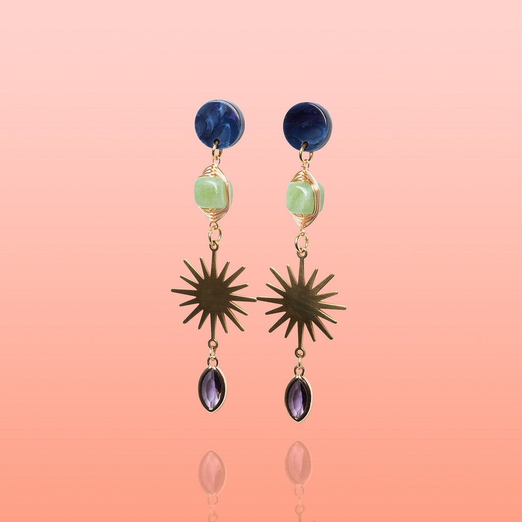 Alma Bleu profond + Jade vert